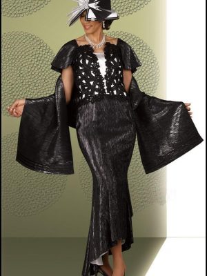 black formal evening gown