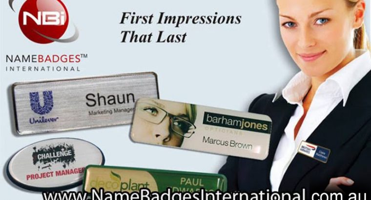 Name Badges and Tags with No Setup Fees at Name Badges International
