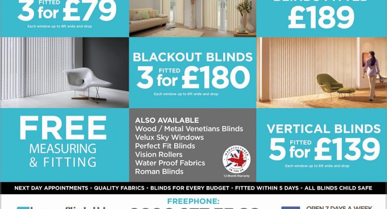 Cheap Window Blinds in UK , Get free quotes  08002335566 , Home improvements