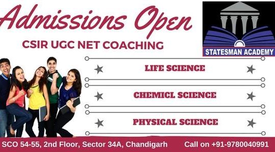 Join Statesman Academy For UGC NET Coaching in Chandigarh