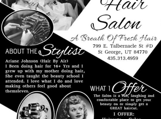 Hair dressing 15% Discount on First visit