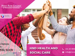 Importance HND health and social care courses in London