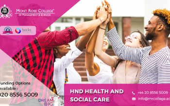 Importance HND health and social care courses in London