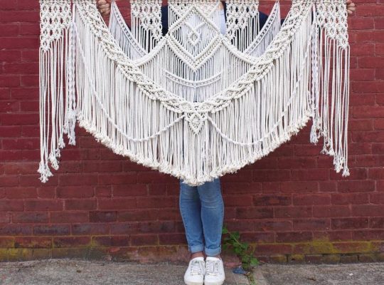Macrame Cushion and Macrame Wall Hanging