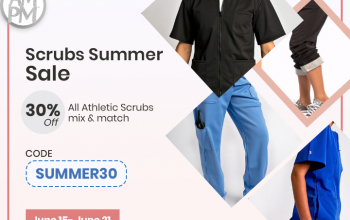 Athletic Medical Scrubs Summer Sale | 30% Off | Code: SUMMER30