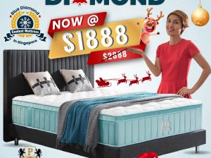 Christmas Promotion for Coolest Mattress in Singapore. FREE Bed Frame and FREE Safe. $100 Coupon for