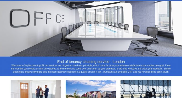 End of Tenancy Cleaners Service London