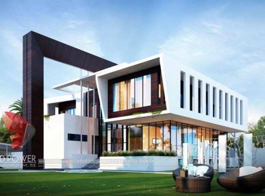 Remarkable 3D Bungalow Elevation Designing From One Of The Top Companies 3D Power.