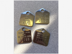 Stainless Steel Cremation Identification Tags for Human and Pet