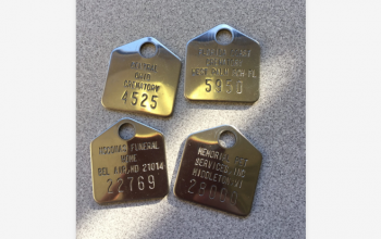 Stainless Steel Cremation Identification Tags for Human and Pet