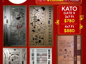 CNY PROMOTIONS ON HDB GATE, 150+ DESIGNS OF KATO GATE FROM $780 HP 96177025