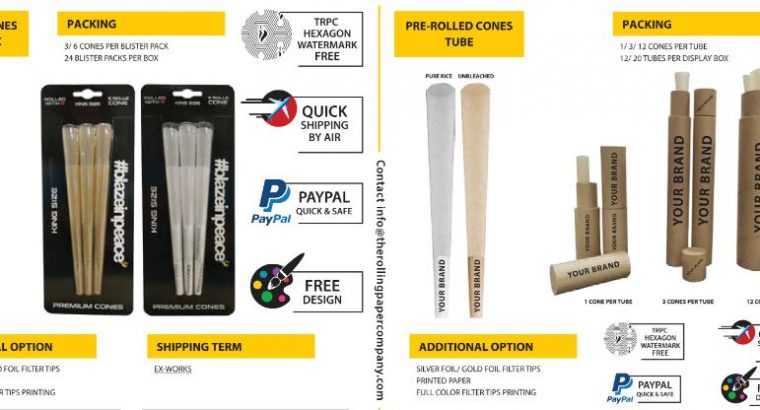 Buy Wide-Blend Of Custom Pre-Rolled Cones @ The Rolling Paper Company