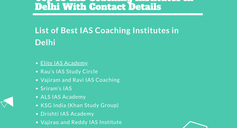 Top 10 IAS academy in delhi