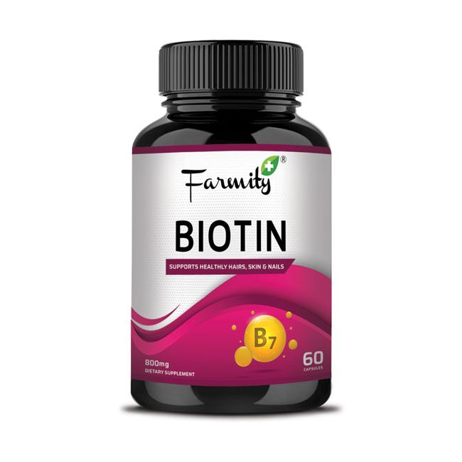 Buy Farmity Biotin 60 Capsules for Hair Regrowth