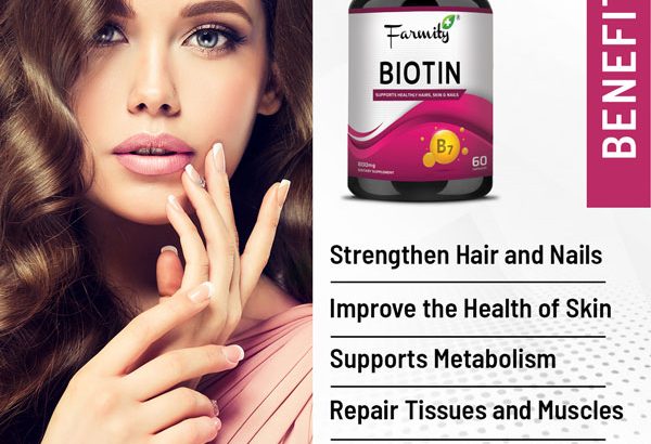 Buy Farmity Biotin 60 Capsules for Hair Regrowth