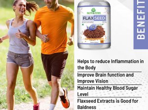 Nutriherbs Flaxseed Capsules for Better Heart Health and Digestion