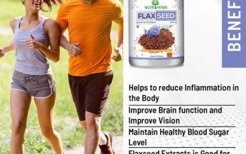 Nutriherbs Flaxseed Capsules for Better Heart Health and Digestion