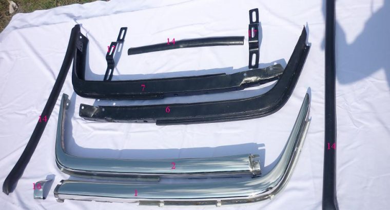 Mercedes benz W107 stainless steel bumpers