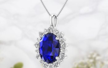 Blue Sapphire Oval pendant