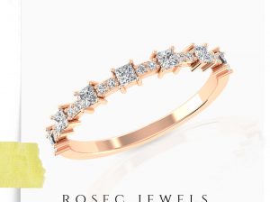 Rose Gold Wedding Eternity Ring