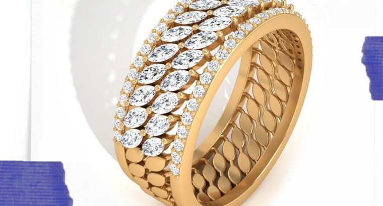Marquise Diamond Half Eternity Ring
