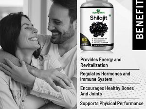 Buy Nutriherbs Shilajit 60 Capsules for High Stamina and Energy