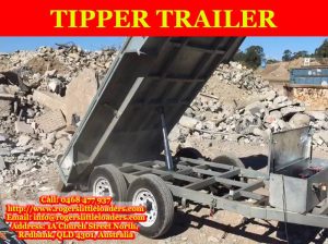 Hydraulic Tipper Trailer (With Machine Hire Only) $30 for 4Hrs $40/day or $70/2 Days Cheap weekly ra