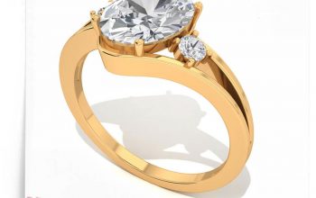 2Ct Moissanite Solitaire Engagement Ring
