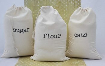 Cotton Flour Bag, Rice Packing Bag, Food Storage Bag, Muslin Bags