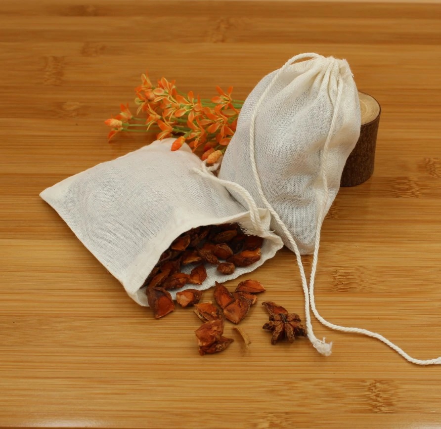 Cotton Meat Packing Bag, Food Packing Bag, Cotton Storage Bag, Muslin Drawstring Bags