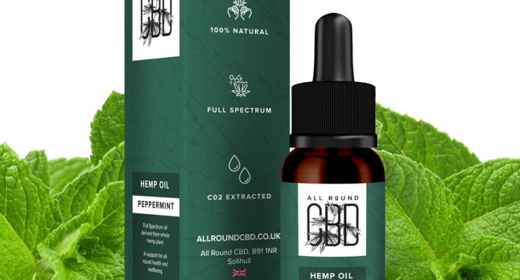 Order Peppermint Flavoured Hemp Oil From All Round CBD