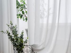 Sheer White Curtains Online-Voila Voile