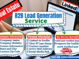 I will do b2b lead generation and build targeted valid email list