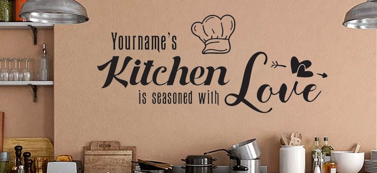 Kitchen Wall Stickers Quotes in the Huetion UK