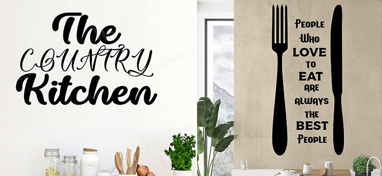 Kitchen Wall Stickers Quotes in the Huetion UK
