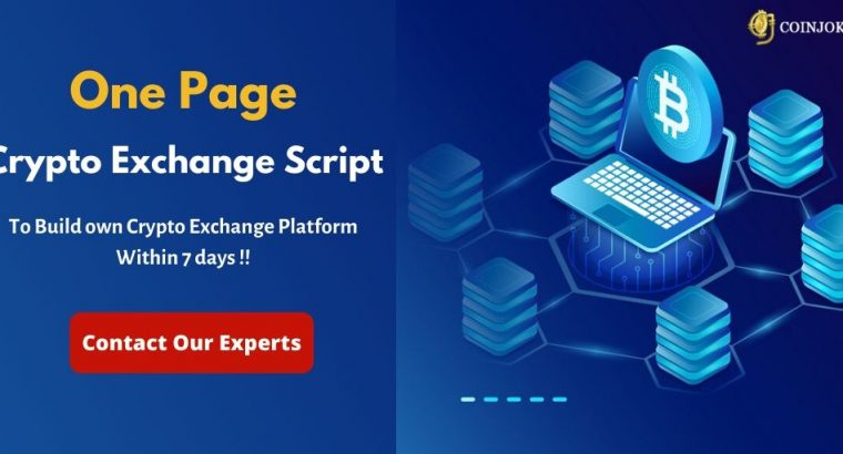 Crypto Exchange Script for Peer to Peer Crypto Exchange Website