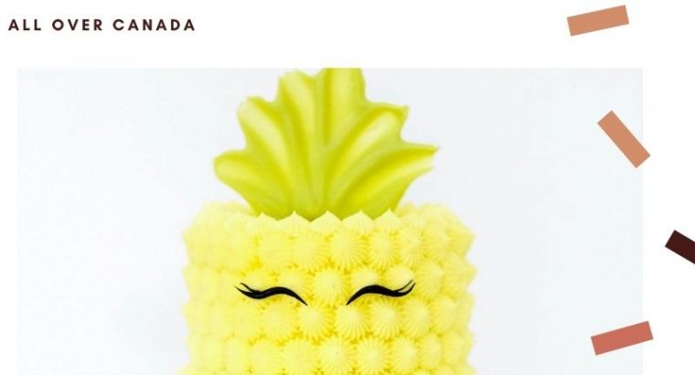 Buy Online 1 kg Pineapple Cake Delivery in Canada| Gift Delivery Canada