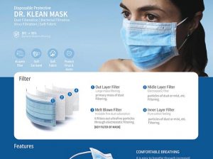 Order anti-viral anti-bacterial PPE 3-ply masks online