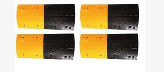 4m Rubber Traffic Speed Breaker Bump Hump by hssl