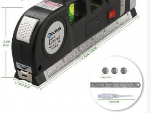 Multipurpose Laser Level Laser Measure Line 8ft+ Measure Tape Ruler