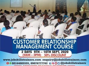 CUSTOMER RELATIONSHIP MANAGEMENT TRAINING (CRM)