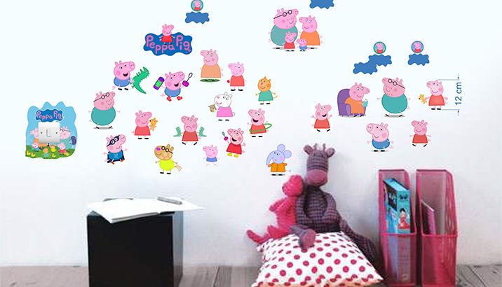 Infans 3D wall stickers, kids room stickers on the wall. Sticker production and printing.