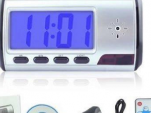 Portable Alarm Clock Spy Camera DVR with Motion Detection by hiphen