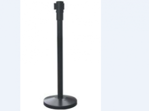 Retractable Belt Stanchion Crowd Queue Control Barrier Post – 1 Pole + 1 Rope by hiphen