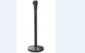 Retractable Belt Stanchion Crowd Queue Control Barrier Post – 1 Pole + 1 Rope by hiphen