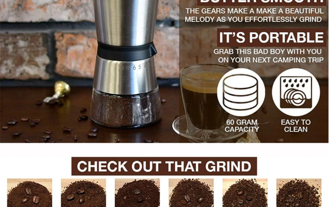 HAND CRANK MANUAL COFFEE GRINDER