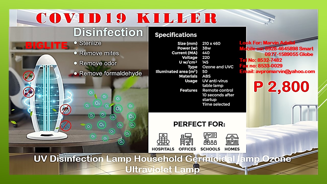 UV DISINFECTION and Germicidal LAMP BIGLITE