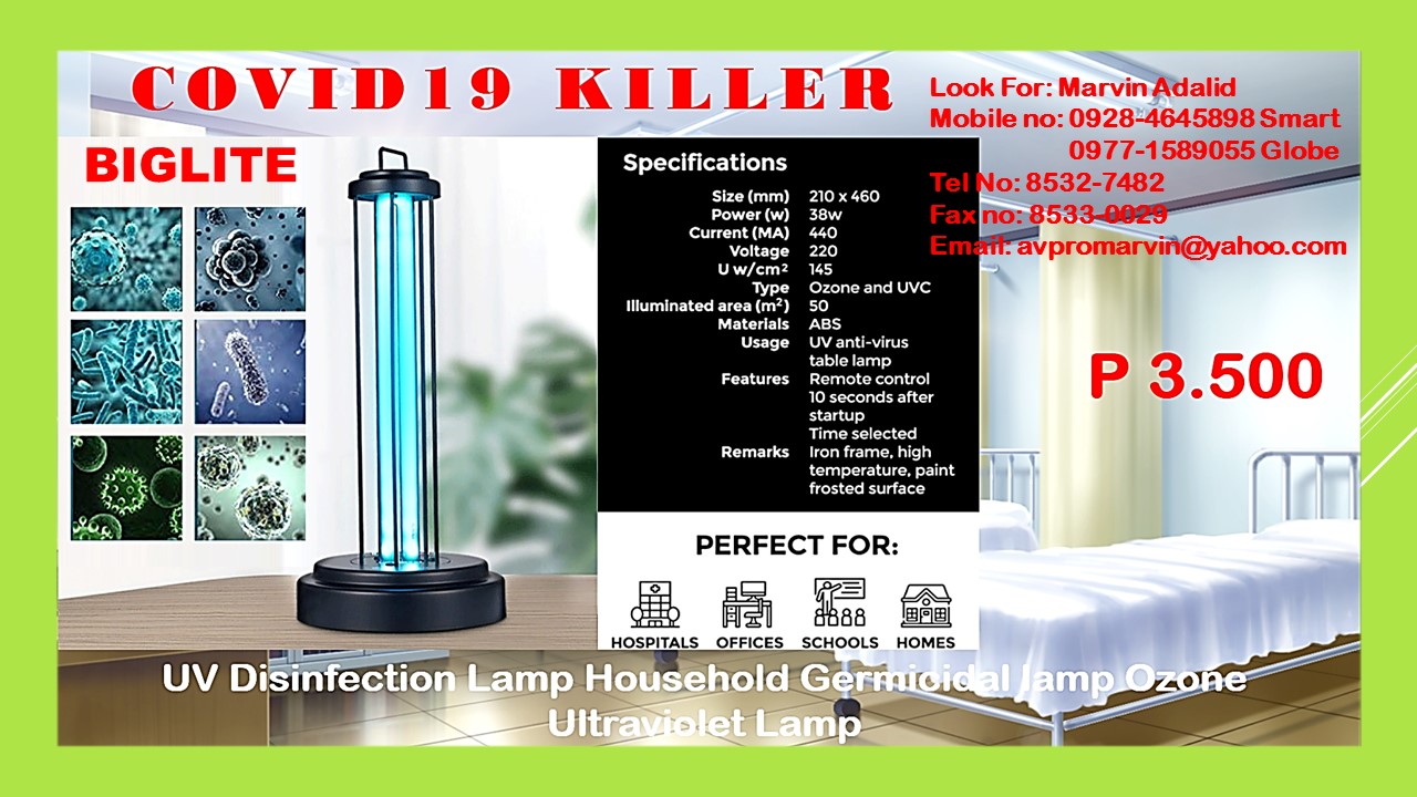 UV DISINFECTION and Germicidal LAMP BIGLITE