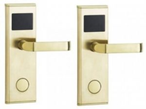 Door Lock With RFID Card Access Control – Gold – 8 Set By Hiphen