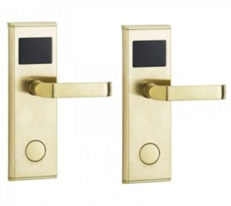 Door Lock With RFID Card Access Control – Gold – 8 Set By Hiphen